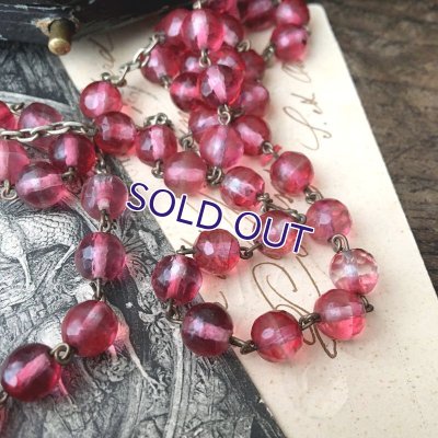 画像6: バイカラーピンクガラスのロザリオ