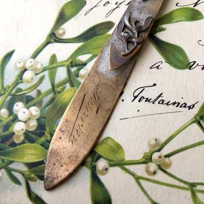 画像4: ヤドリギのレターナイフ兼ブックマーカー