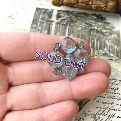 画像13: ファセットカットサフィレットのブローチ