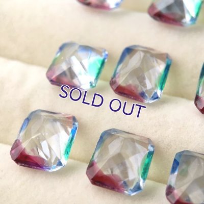 画像5: アイリスガラスルース オクタゴン型 約12mm×10mm 訳あり詰め合わせ