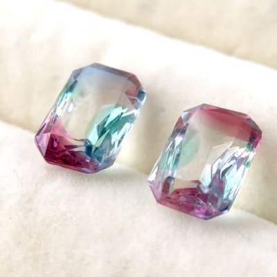 画像3: アイリスガラスルース オクタゴン型 約12mm×8mm