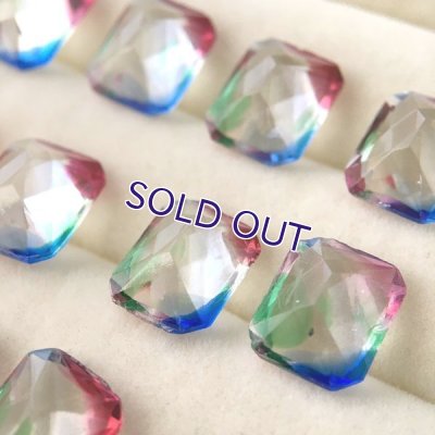 画像4: アイリスガラスルース オクタゴン型 約12mm×10mm 訳あり詰め合わせ