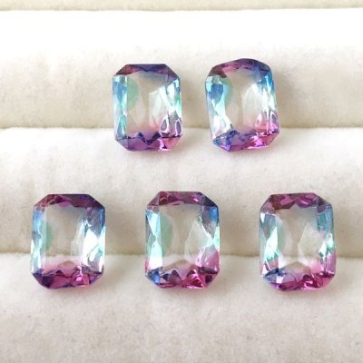 画像6: アイリスガラスルース オクタゴン型 約11mm×9mm