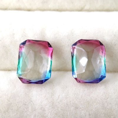 画像3: アイリスガラスルース オクタゴン型 約11mm×9mm