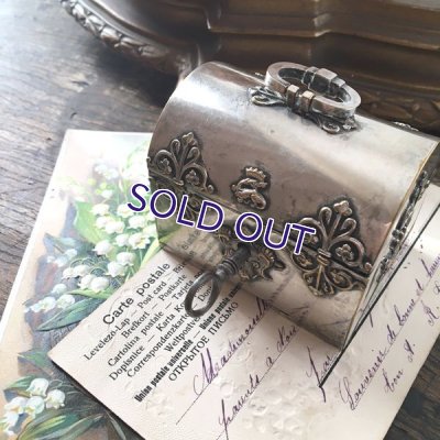 画像3: 鍵付き ヴァロア朝王家の紋章ジュエリーボックス