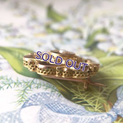 画像5: FIX パールと植物モチーフのゴールドブローチ