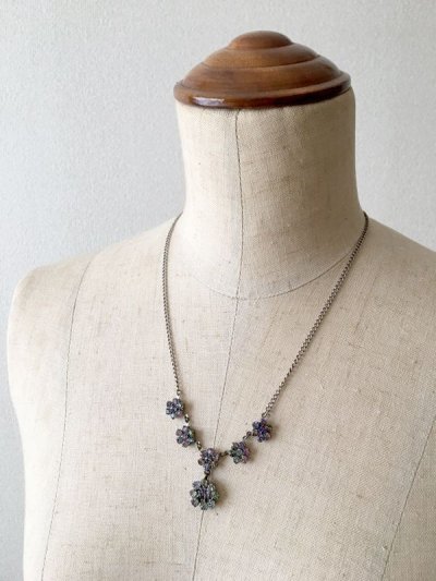 画像11: アイリスガラスのクラスターネックレス