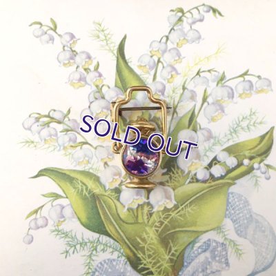 画像4: トリコロールアイリスガラスのランタンブローチ