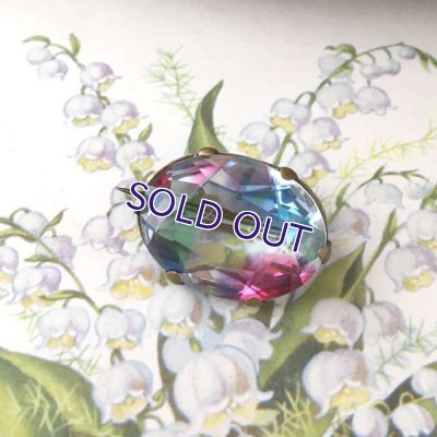 画像10: アイリスガラスのオーバルブローチ