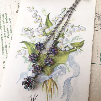 画像8: アイリスガラスのクラスターネックレス