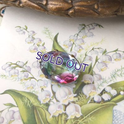 画像9: アイリスガラスのオーバルブローチ