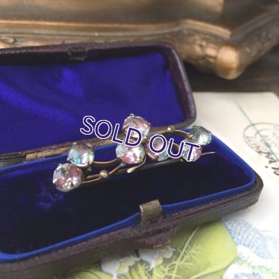 画像5: 初期アイリスガラスのクローバーブローチE