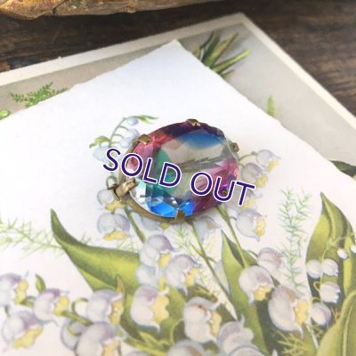 画像3: アイリスガラスのオーバルブローチ（訳あり）