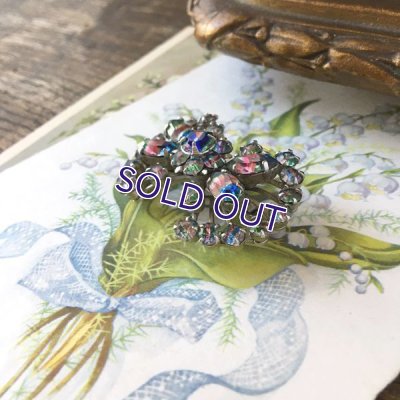 画像10: アイリスガラスのクラスターブローチB