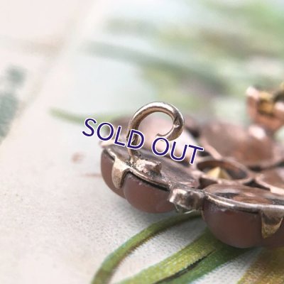 画像7: 銀製 フロストサフィレットのハートフラワーブローチ