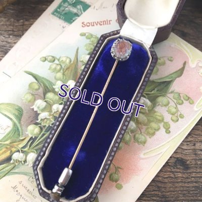 画像4: クッションカットサフィレットのクラヴァットピン