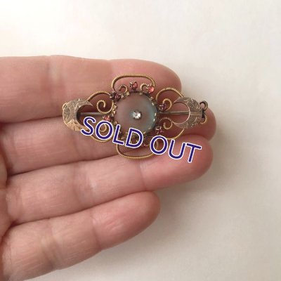 画像13: 三日月とサフィレットのブローチ