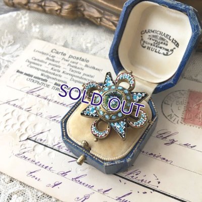 画像3: 勿忘草のマイクロモザイクブローチ