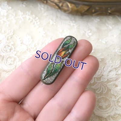 画像11: チューリップのマイクロモザイクブローチ