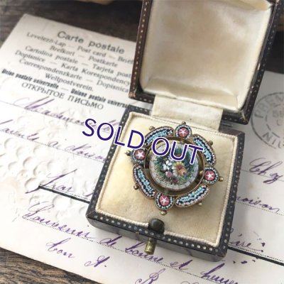 画像14: 花々のマイクロモザイクブローチ(訳あり）