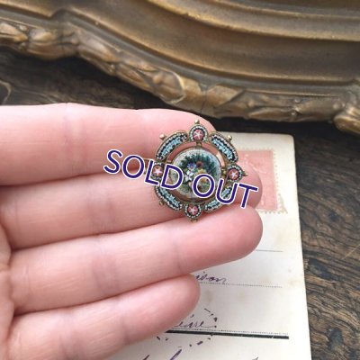 画像15: 花々のマイクロモザイクブローチ(訳あり）