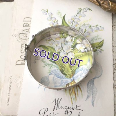 画像9: 銀製 バラ装飾のバングル