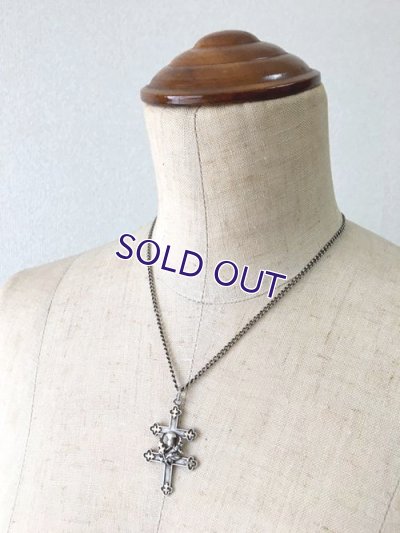 画像9: 銀製 ロレーヌ十字とアザミの紋章ペンダント