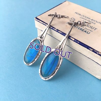 画像9: 銀製 モルフォ蝶のピアス