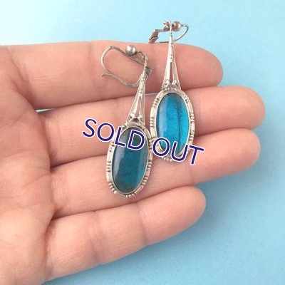 画像10: 銀製 モルフォ蝶のピアス