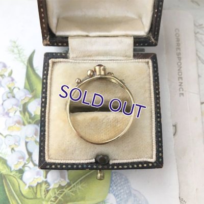 画像6: ORIA ルビーガラスとパールのゴールドリング（訳あり）