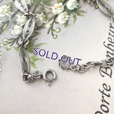 画像6: 銀製 フィリグリー細工のブレスレット