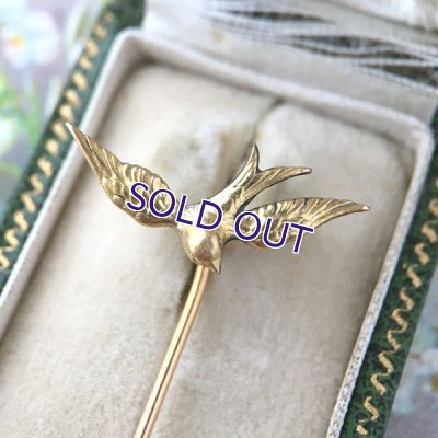 画像3: FIX ツバメのゴールドクラヴァットピン