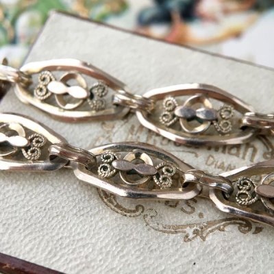 画像7: フィリグリー細工のゴールドブレスレット