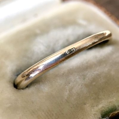 画像8: スピネルのV字ラインゴールドリング