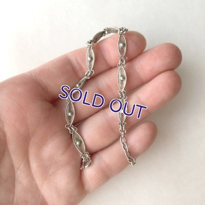 画像7: 銀製 フィリグリー細工のブレスレット