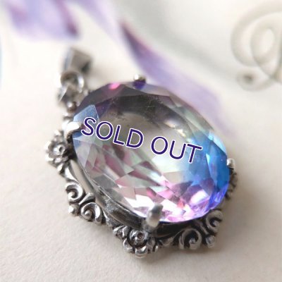 画像5: アイリスガラスのオーバルペンダント