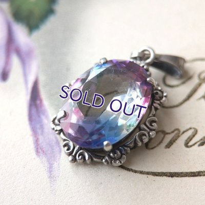 画像6: アイリスガラスのオーバルペンダント