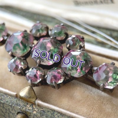 画像4: アイリスガラスのブローチ（グリーン×レッド）