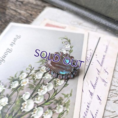 画像12: オーバルサフィレットのデイジーブローチA