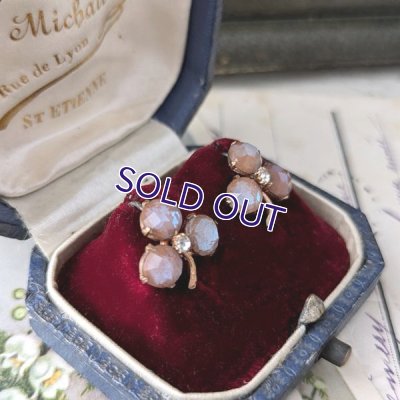 画像7: ローズカットサフィレットのクローバーピアス