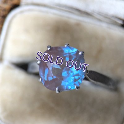 画像6: クッション型サフィレットのシルバーリングB