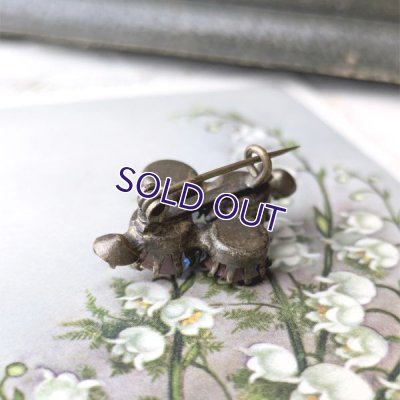 画像10: ローズカットサフィレットのブローチ