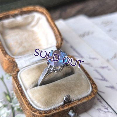 画像5: クッション型サフィレットのシルバーリングB