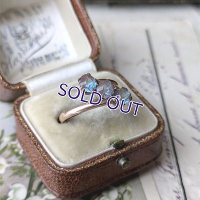 画像3: 三連サフィレットのゴールドリングA