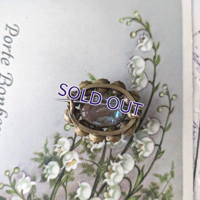 画像6: オーバルサフィレットのデイジーブローチB