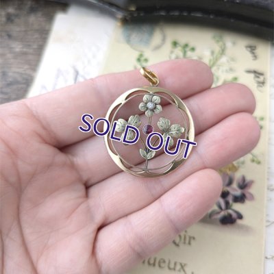 画像12: 花のゴールドペンダント