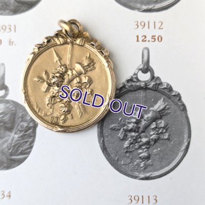 画像8: FIX 花籠のゴールドメダイペンダント