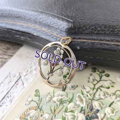 画像11: 花のゴールドペンダント