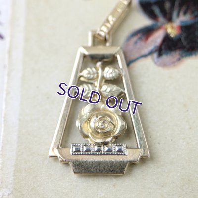 画像3: FIX バラのアールデコゴールドペンダント