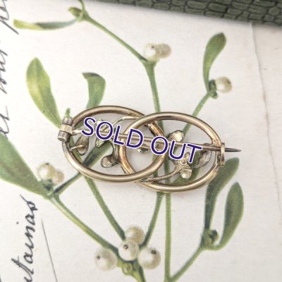 画像6: FIX ヤドリギとノットのゴールドブローチ